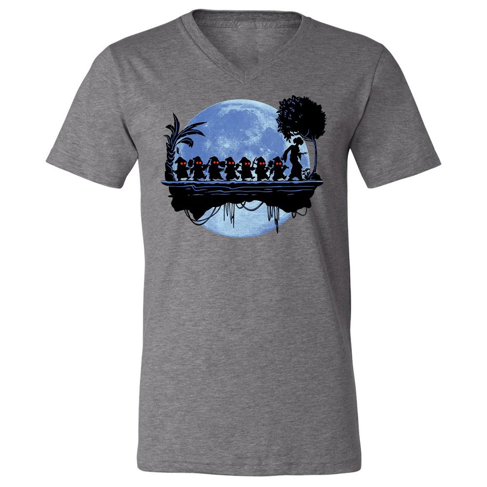 Unisex V-Neck T-Shirt - MAK2UZHS - Deep Heather - 13