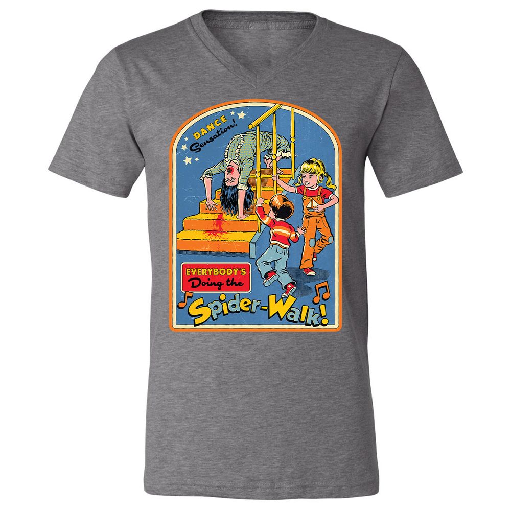 Unisex V-Neck T-Shirt - 5UYJC5P8 - Deep Heather - 13