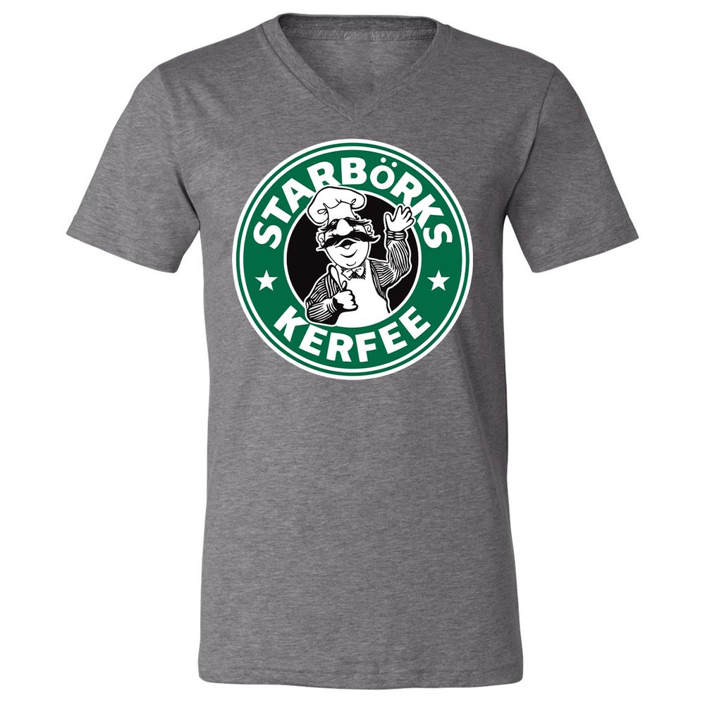 Unisex V-Neck T-Shirt - T8C2C89L - Deep Heather - 13