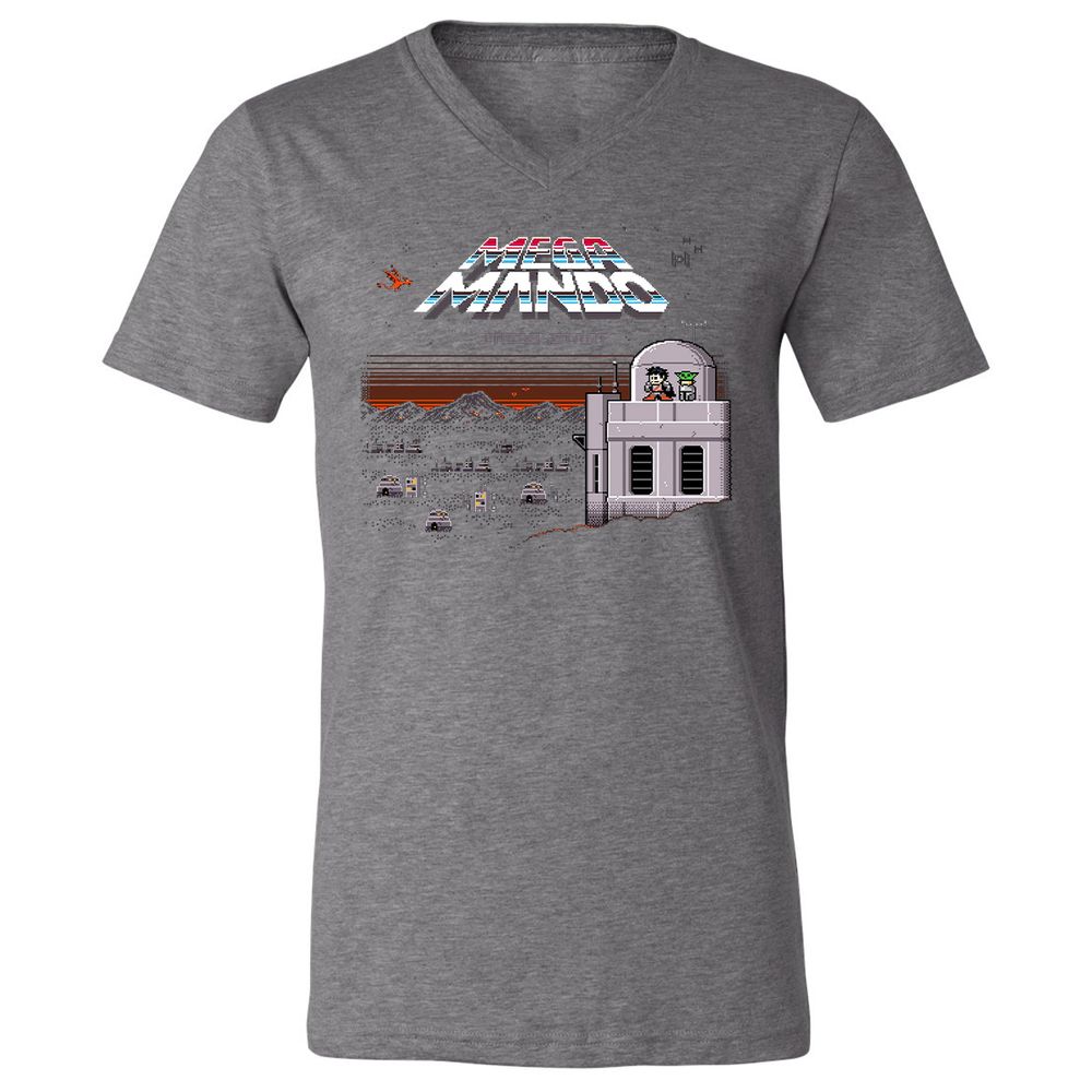 Unisex V-Neck T-Shirt - JPZV85MJ - Deep Heather - 13