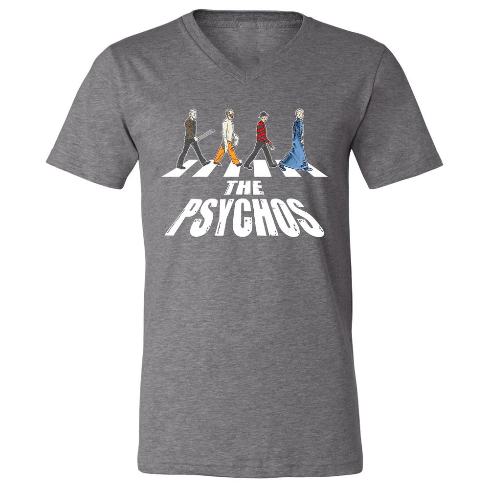 Unisex V-Neck T-Shirt - LGDAVV2B - Deep Heather - 13