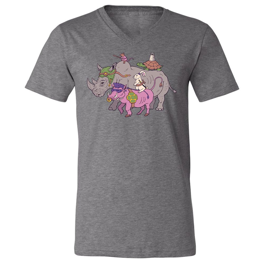 Unisex V-Neck T-Shirt - CP6H6WCU - Deep Heather - 13