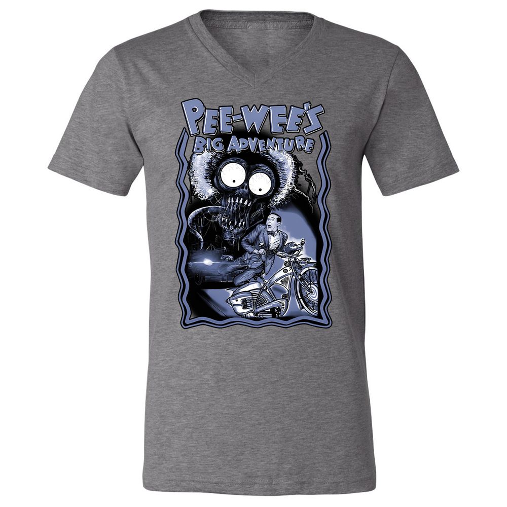 Unisex V-Neck T-Shirt - K518JZC9 - Deep Heather - 13