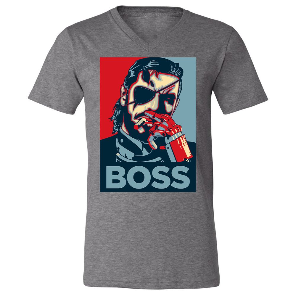 Unisex V-Neck T-Shirt - N463BMAT - Deep Heather - 13
