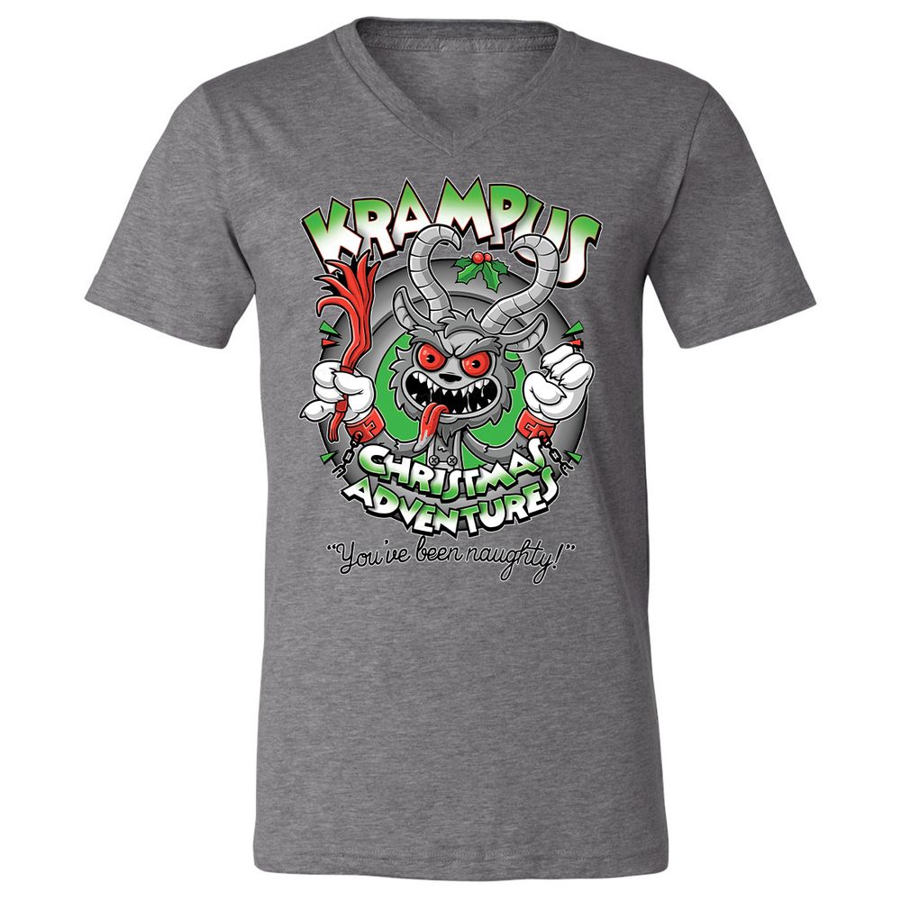 Unisex V-Neck T-Shirt - TTQQH2DU - Deep Heather - 13