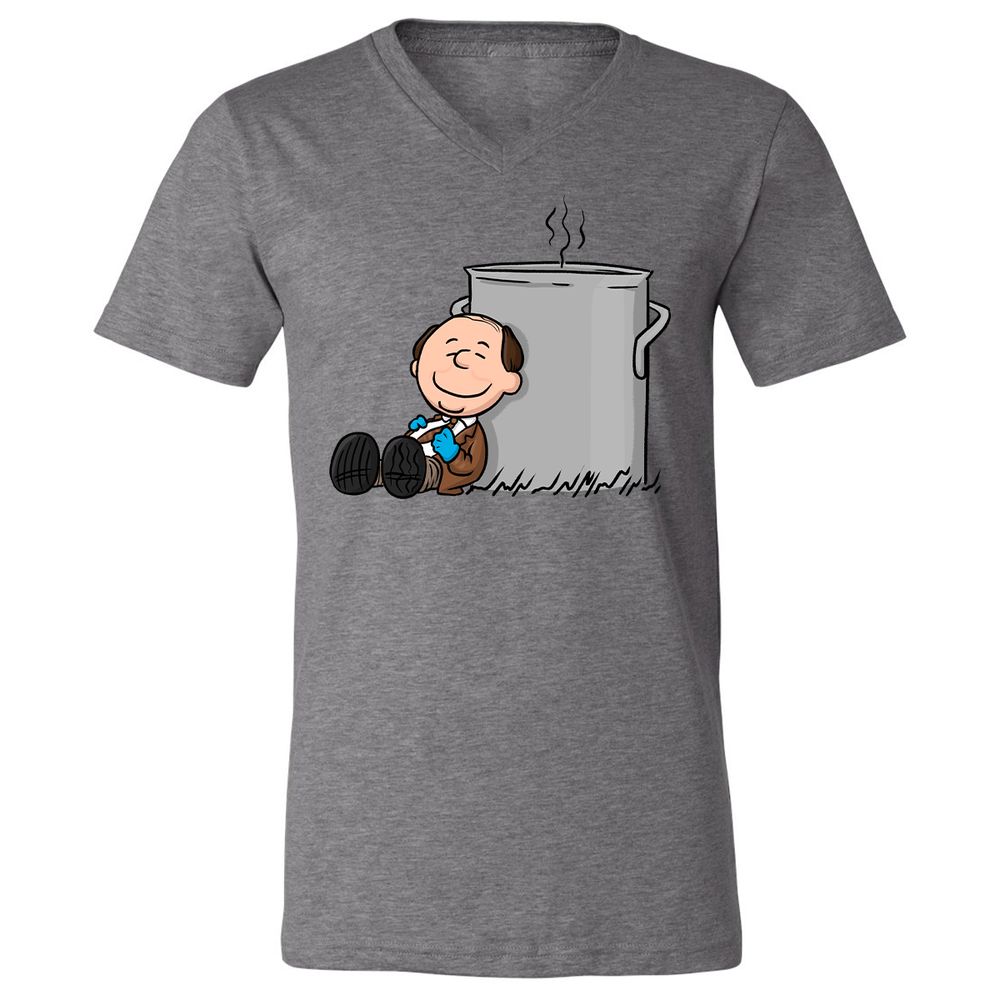 Unisex V-Neck T-Shirt - VDQA34A8 - Deep Heather - 13