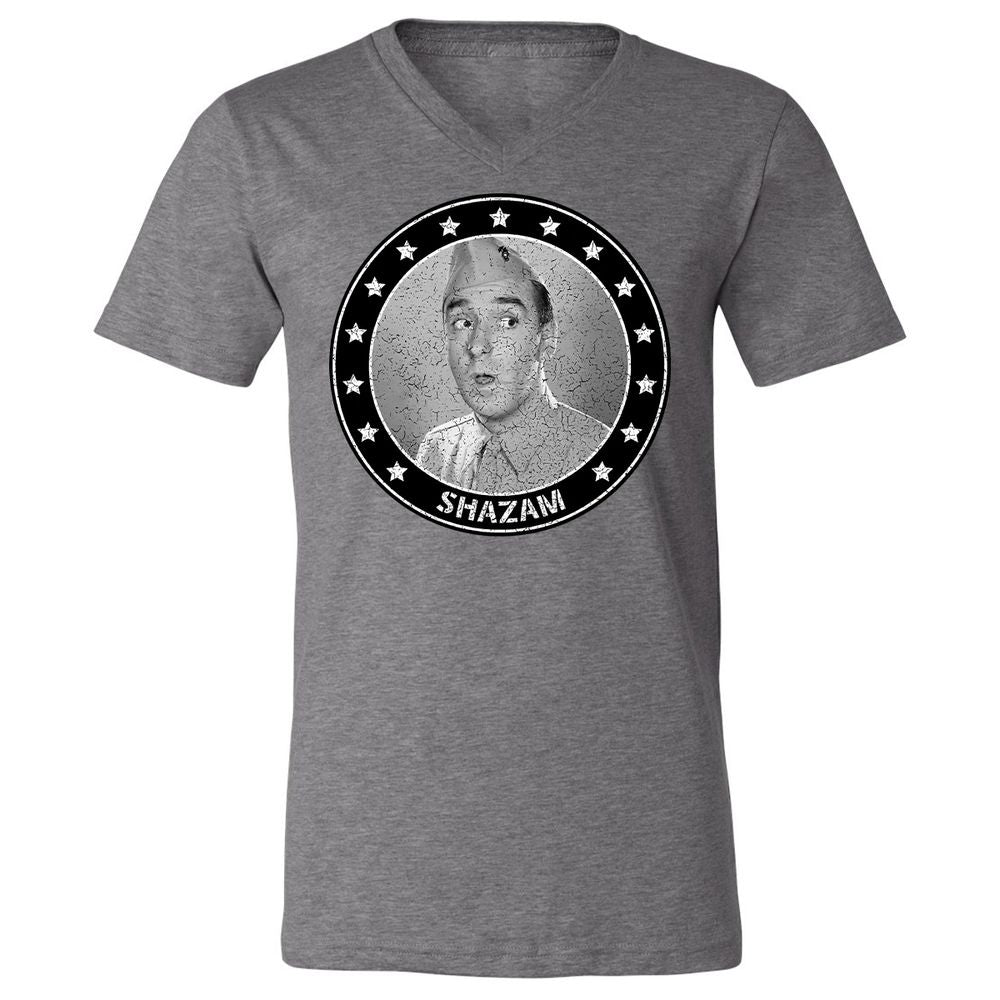 Unisex V-Neck T-Shirt - 18U9PHL7 - Deep Heather - 13