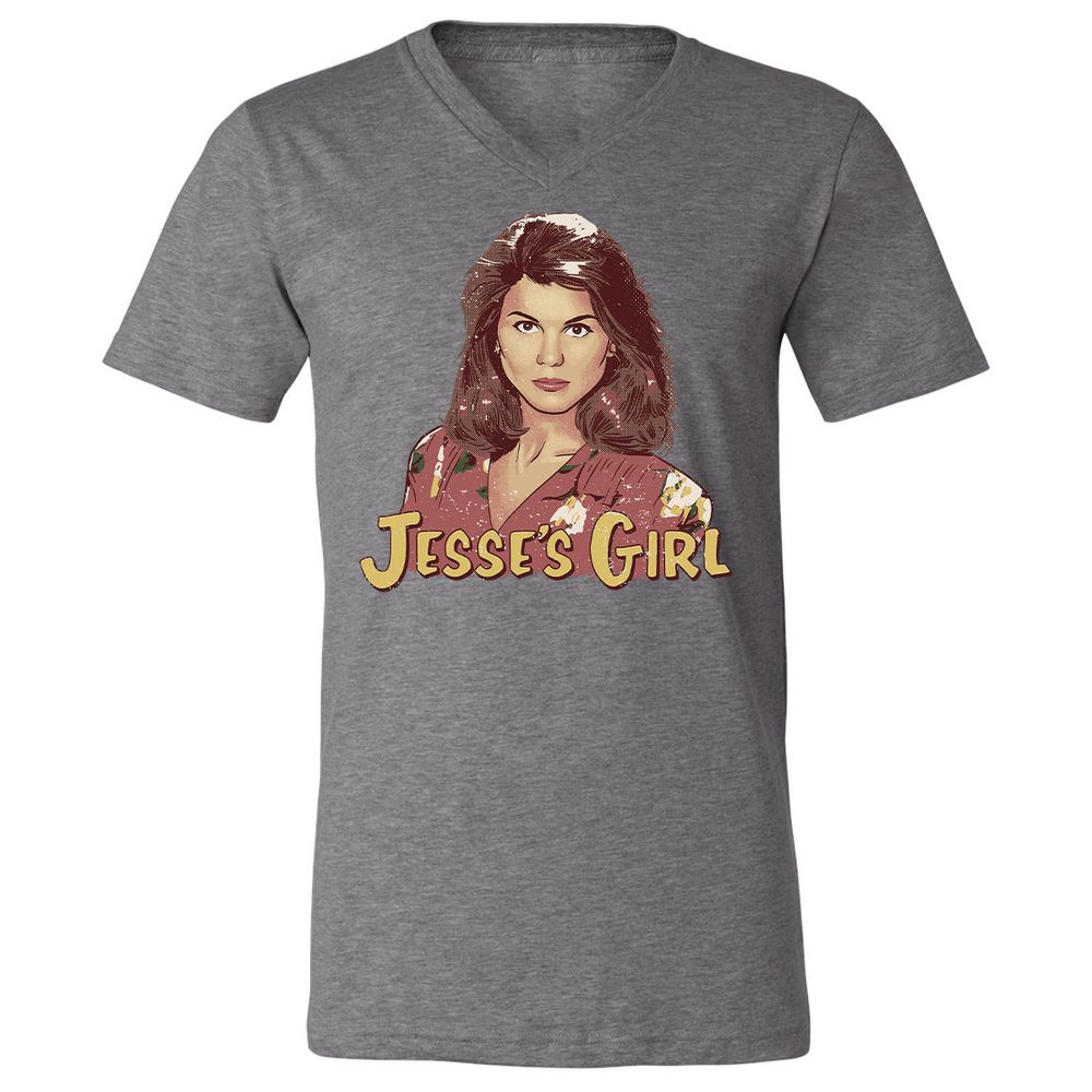 Unisex V-Neck T-Shirt - 6N1RHJH5 - Deep Heather - 13