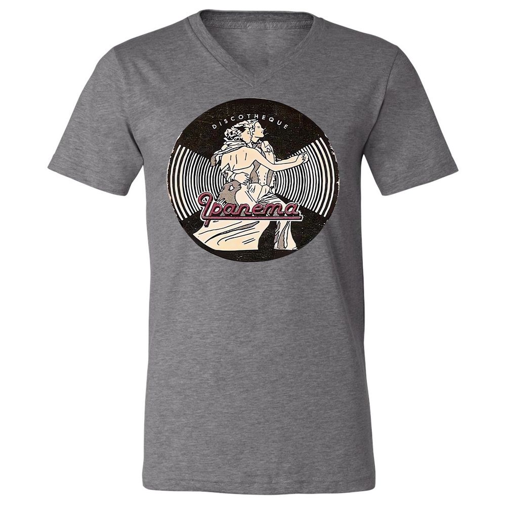 Unisex V-Neck T-Shirt - 8JHXYJDR - Deep Heather - 13