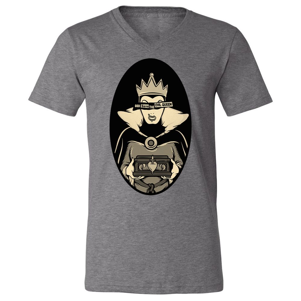 Unisex V-Neck T-Shirt - ZYYVSLRC - Deep Heather - 13