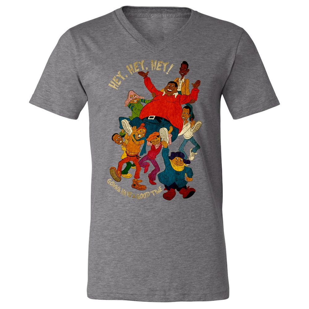 Unisex V-Neck T-Shirt - VMLU28QW - Deep Heather - 13