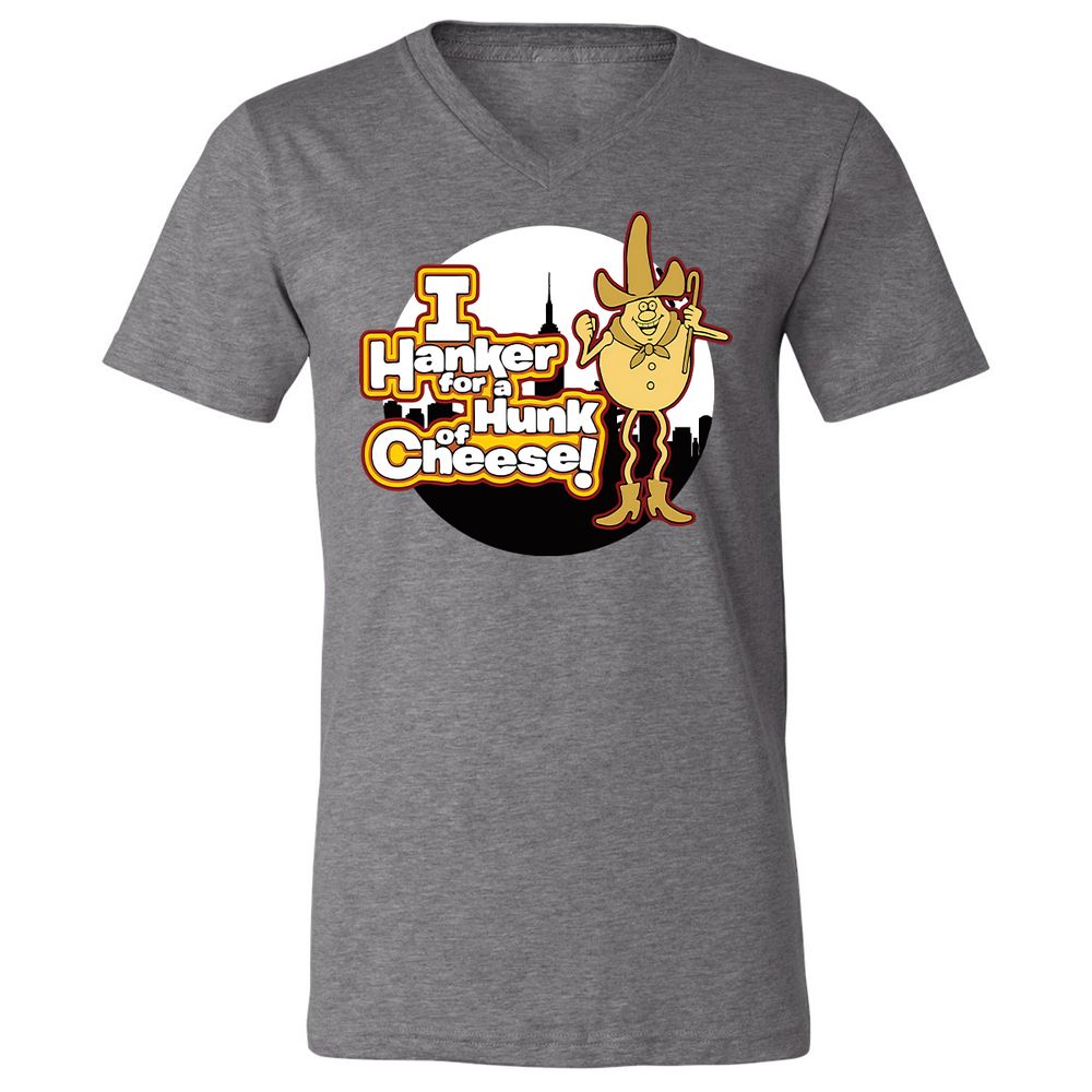 Unisex V-Neck T-Shirt - FJUKZBV6 - Deep Heather - 13