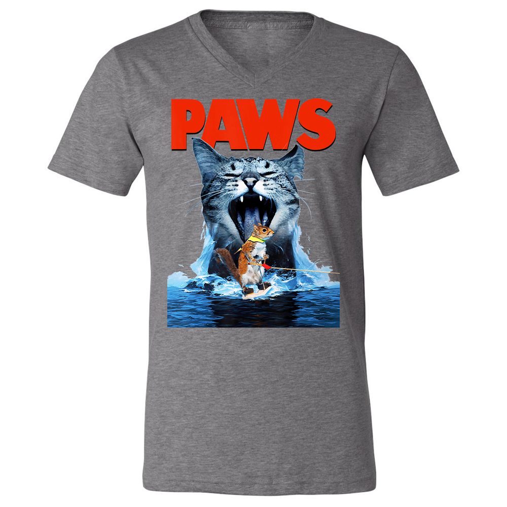 Unisex V-Neck T-Shirt - C9VJ5AGC - Deep Heather - 13