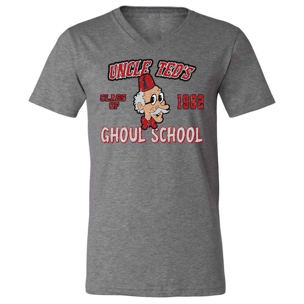 Unisex V-Neck T-Shirt - UN5WGY39 - Deep Heather - 13