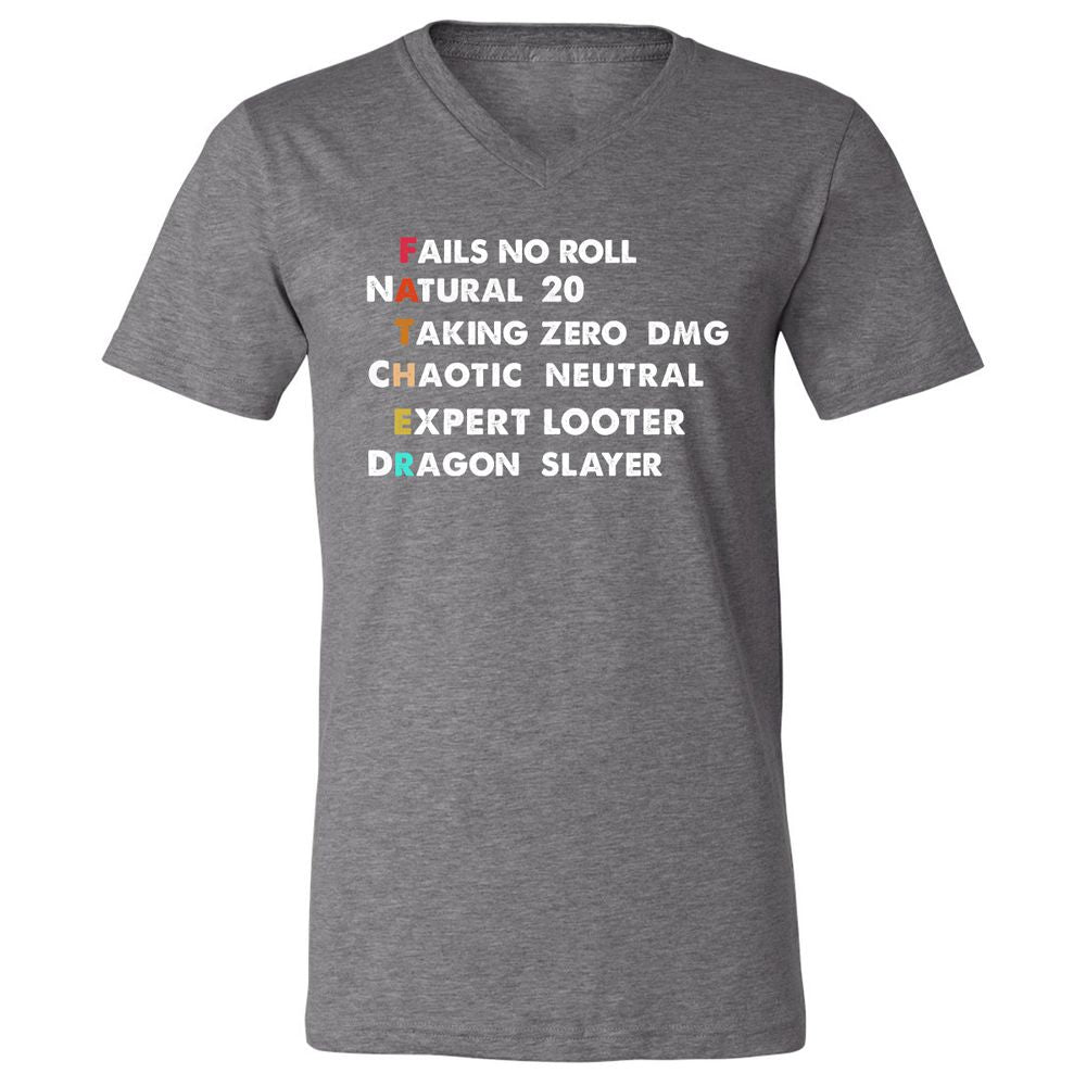 Unisex V-Neck T-Shirt - NH4F74H6 - Deep Heather - 13