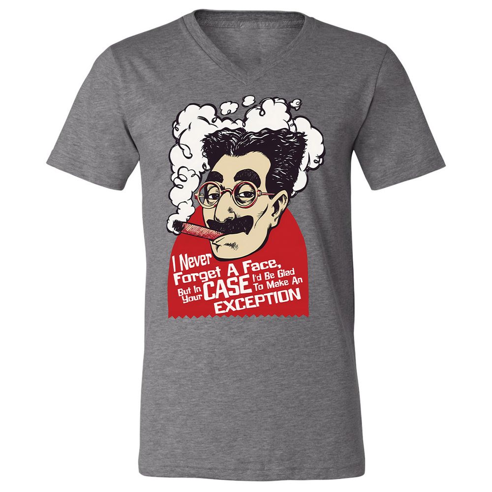 Unisex V-Neck T-Shirt - A34NAK4N - Deep Heather - 13