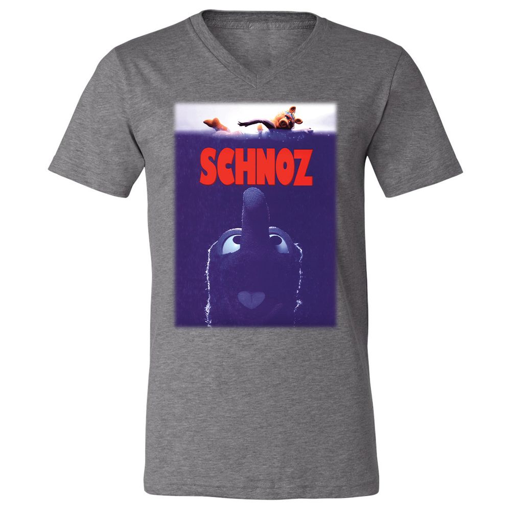 Unisex V-Neck T-Shirt - XKD9BX7R - Deep Heather - 13