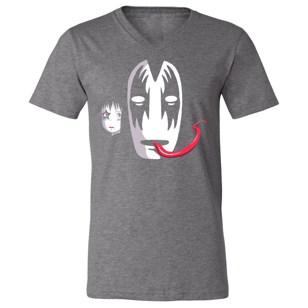 Unisex V-Neck T-Shirt - MSY57BFP - Deep Heather - 13