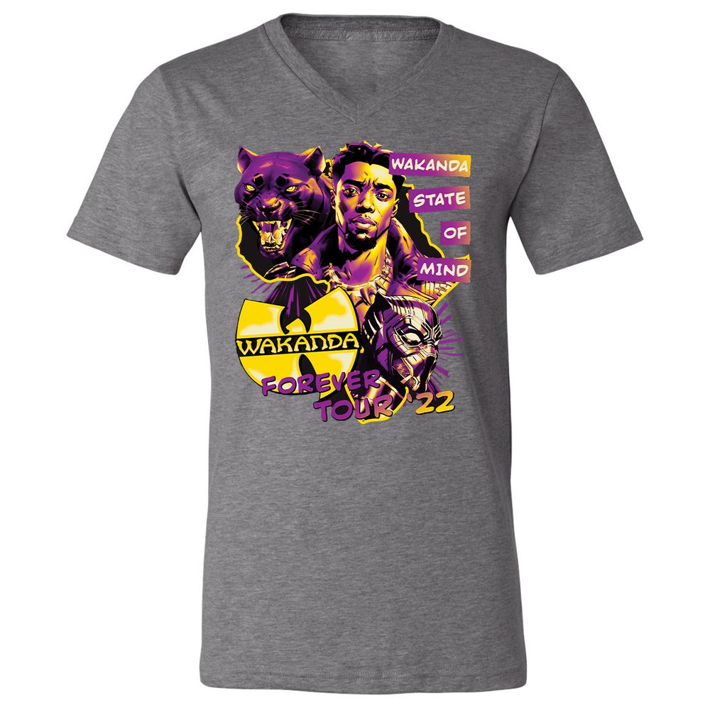 Unisex V-Neck T-Shirt - M84ZT2BX - Deep Heather - 13