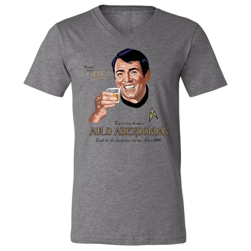 Unisex V-Neck T-Shirt - XNT61TL3 - Deep Heather - 13