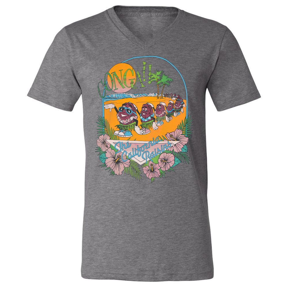 Unisex V-Neck T-Shirt - 8EHVT8N9 - Deep Heather - 13