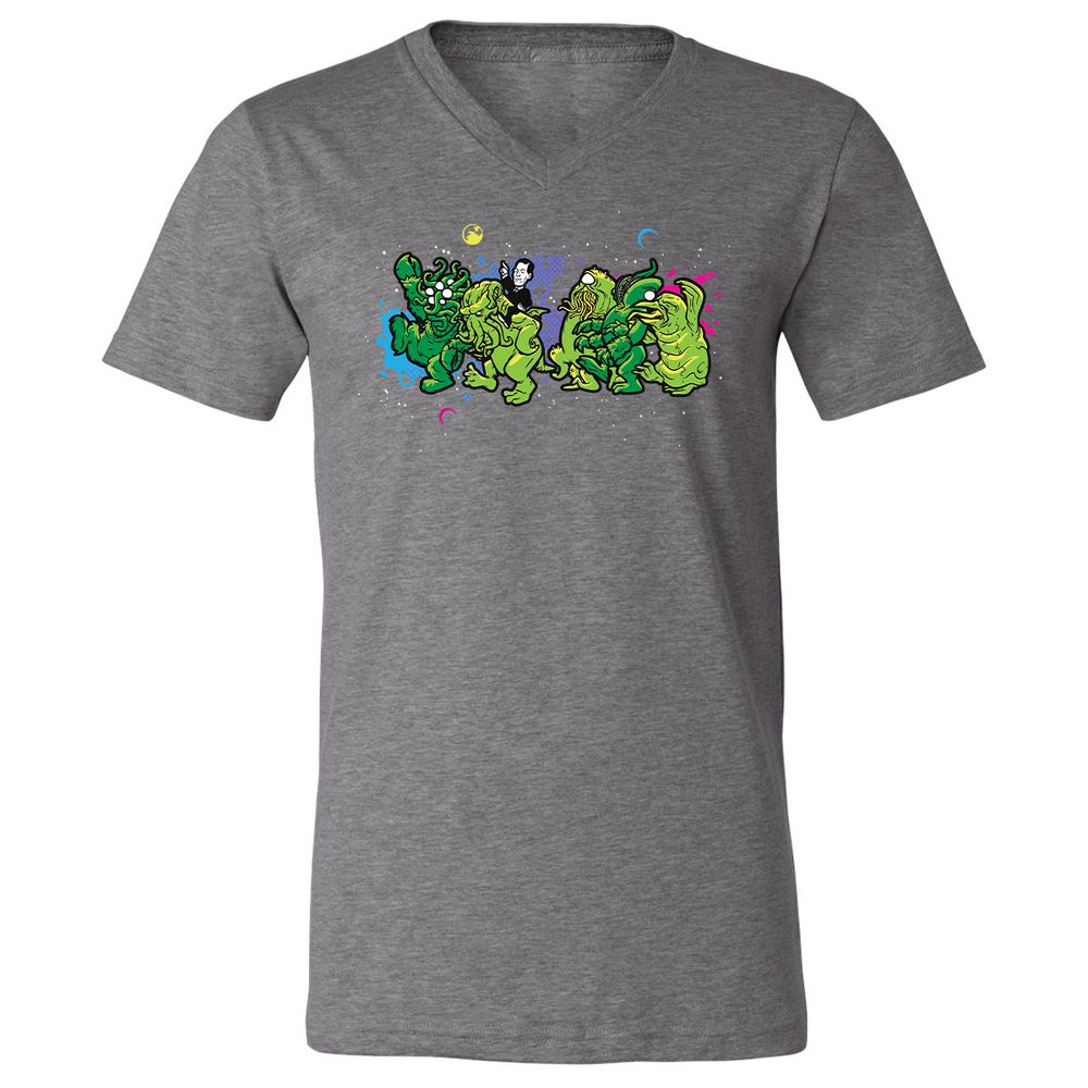 Unisex V-Neck T-Shirt - MMXC952W - Deep Heather - 13