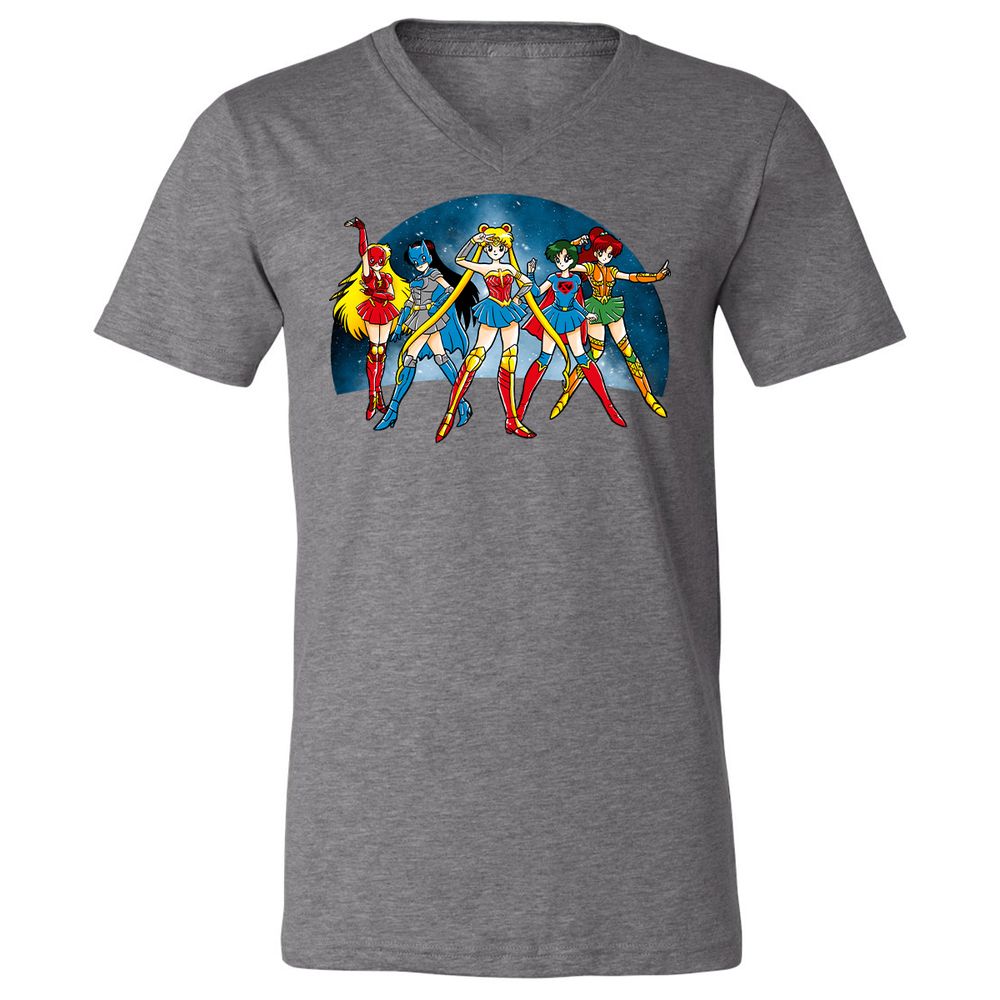 Unisex V-Neck T-Shirt - GTLCLLY7 - Deep Heather - 13