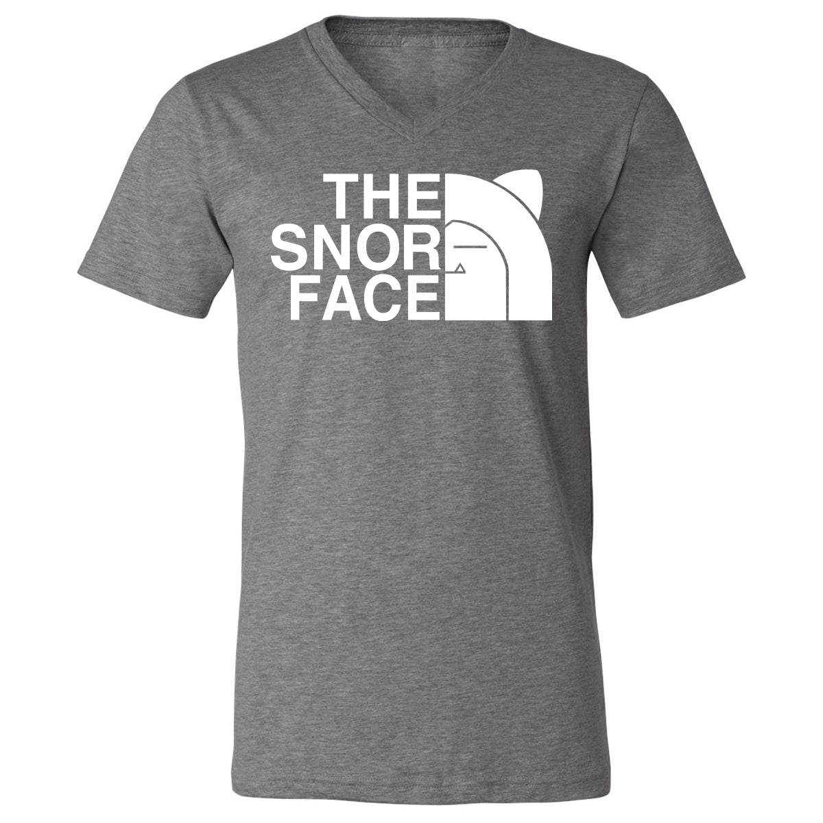 Unisex V-Neck T-Shirt - FAS2J8HA - Deep Heather - 13