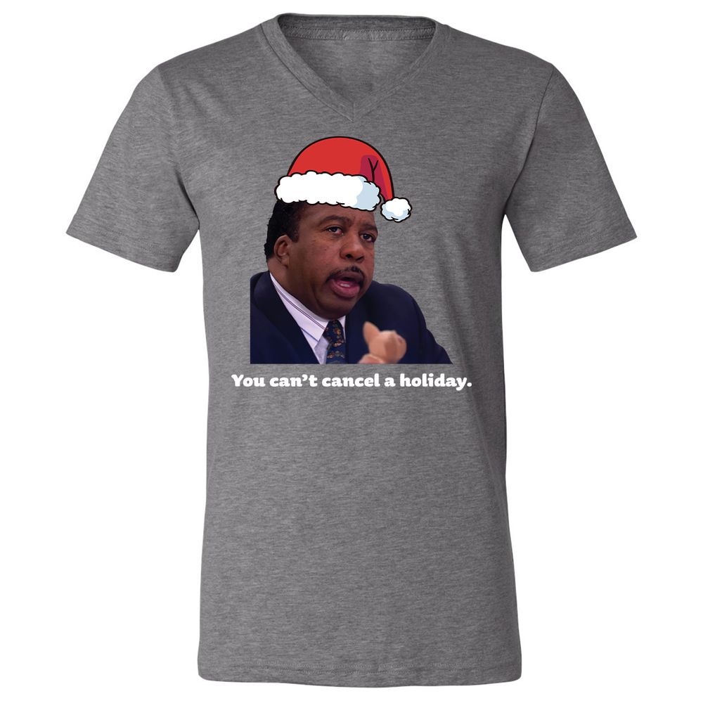 Unisex V-Neck T-Shirt - XZK6U3S8 - Deep Heather - 13