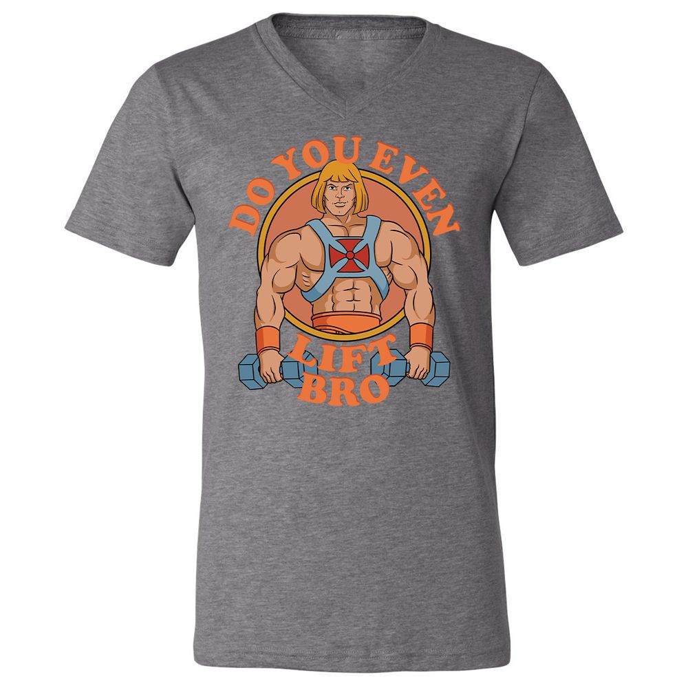 Unisex V-Neck T-Shirt - 7D3ZNB81 - Deep Heather - 13