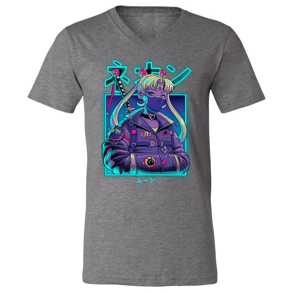Unisex V-Neck T-Shirt - JZQ5PPGN - Deep Heather - 13