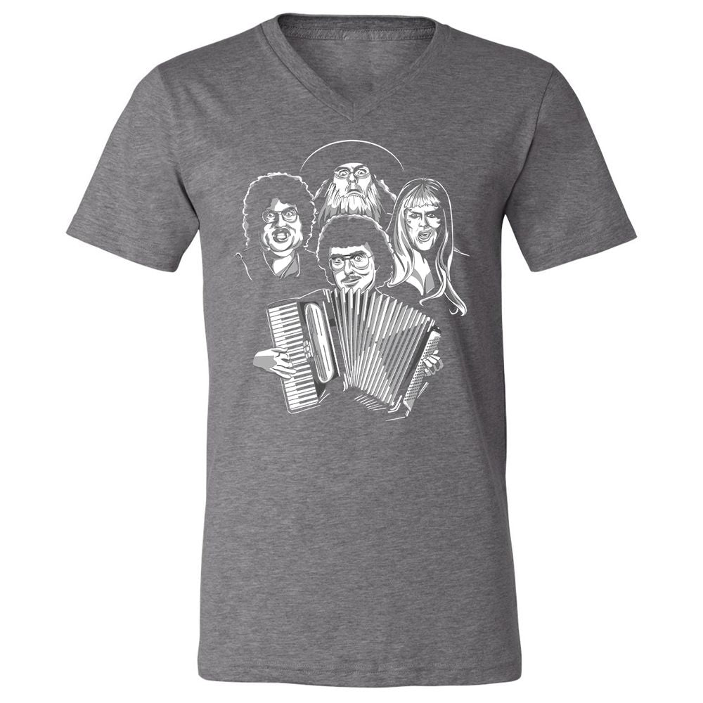 Unisex V-Neck T-Shirt - 38D1T2CC - Deep Heather - 13