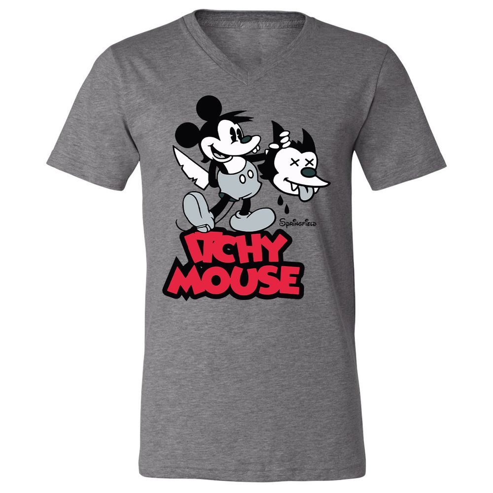Unisex V-Neck T-Shirt - R846X8HA - Deep Heather - 13