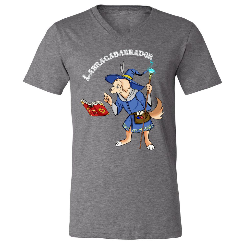 Unisex V-Neck T-Shirt - FBDYNPT4 - Deep Heather - 13