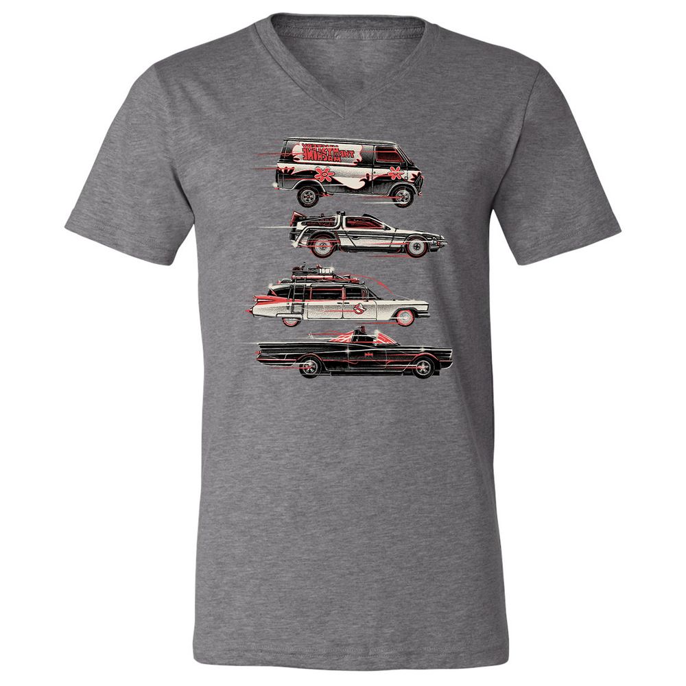 Unisex V-Neck T-Shirt - MQ38C4TY - Deep Heather - 13