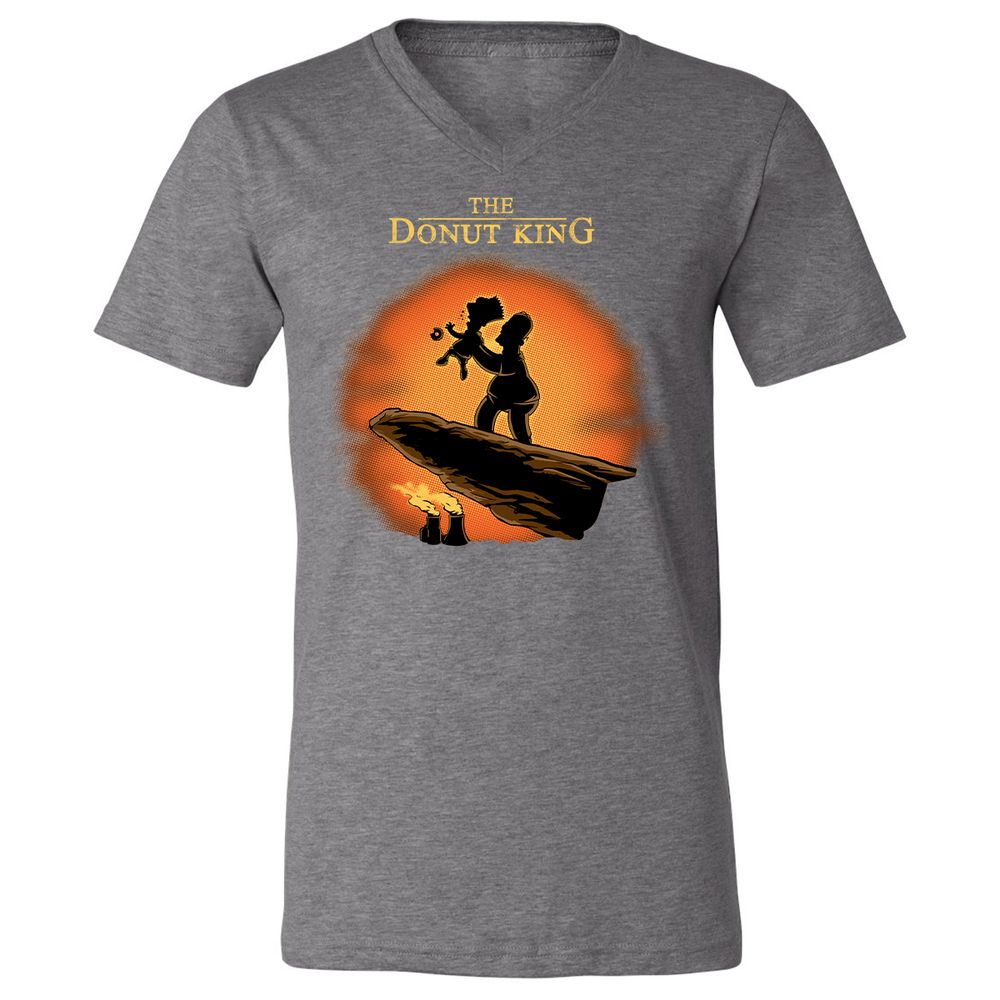 Unisex V-Neck T-Shirt - UKW2X34Z - Deep Heather - 13