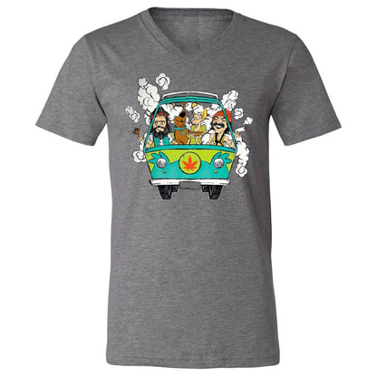 Unisex V-Neck T-Shirt - 417KPKT3 - Deep Heather - 13