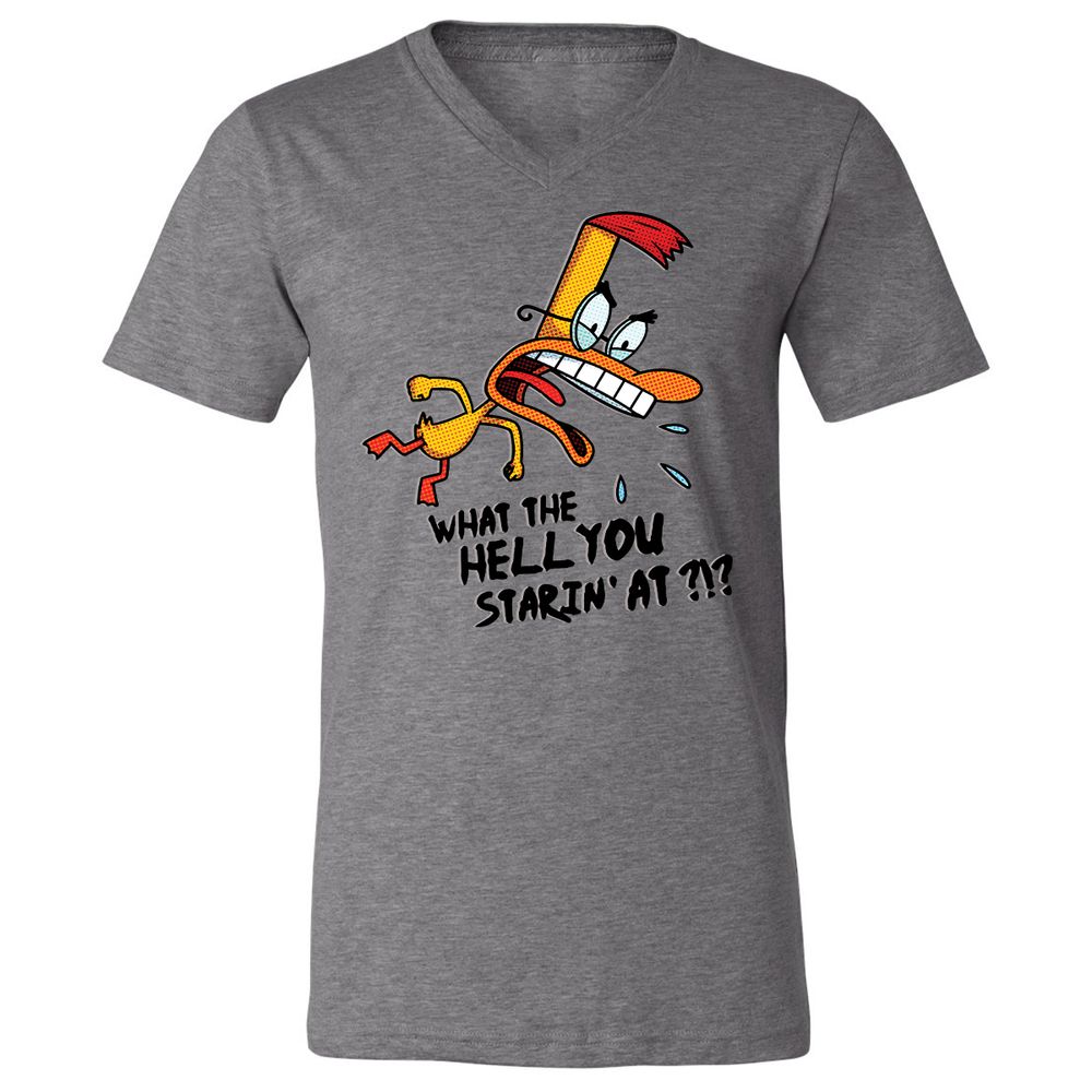Unisex V-Neck T-Shirt - K6YAS41V - Deep Heather - 13