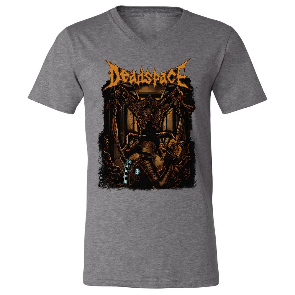 Unisex V-Neck T-Shirt - VZ4WFMSK - Deep Heather - 13