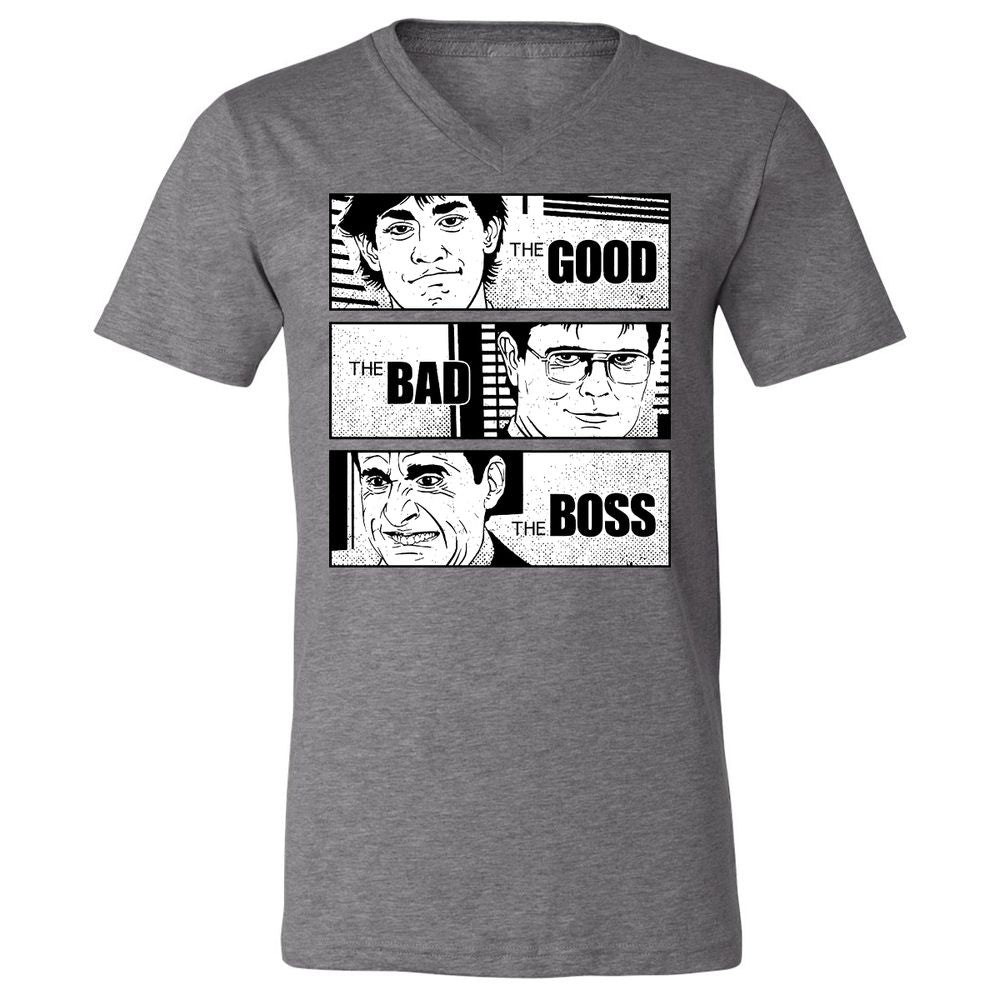 Unisex V-Neck T-Shirt - N32P66WQ - Deep Heather - 13