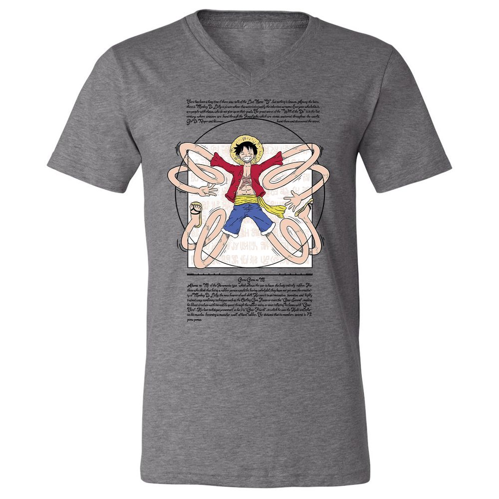 Unisex V-Neck T-Shirt - 29GF38BW - Deep Heather - 13