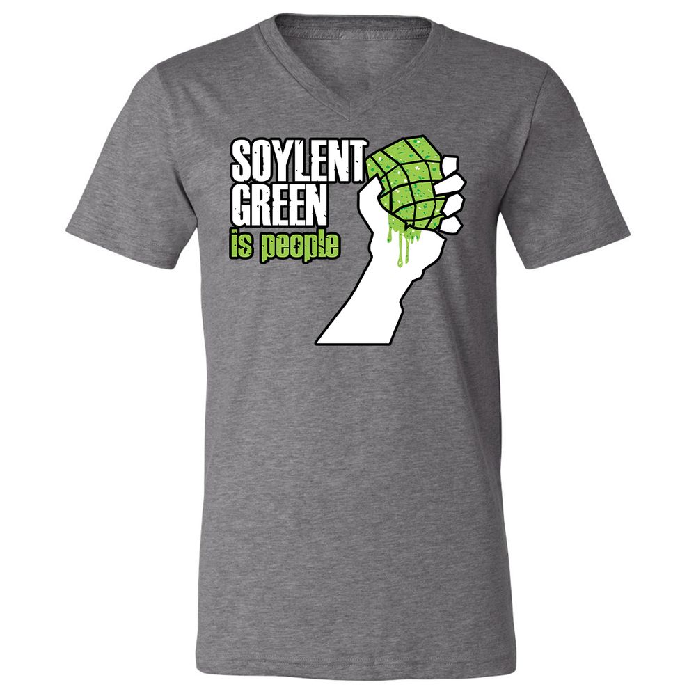 Unisex V-Neck T-Shirt - NYA7ZXCX - Deep Heather - 13