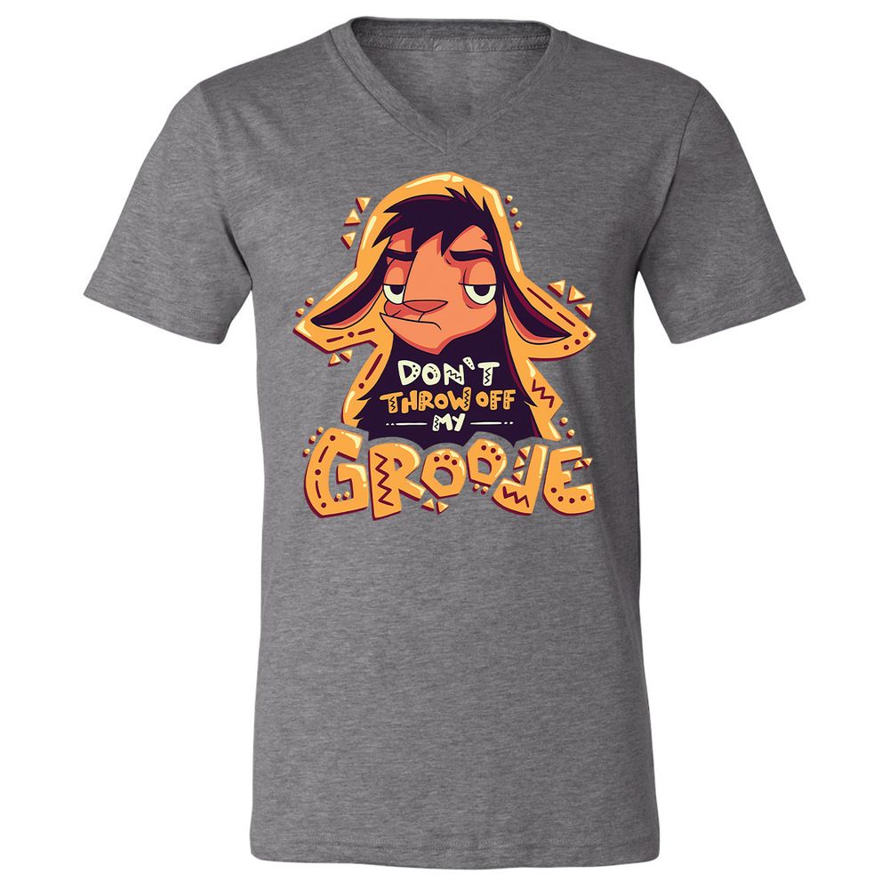 Unisex V-Neck T-Shirt - HTN2R35X - Deep Heather - 13