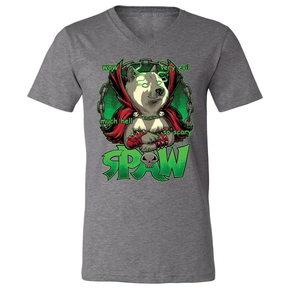 Unisex V-Neck T-Shirt - 4B9BSMXV - Deep Heather - 13