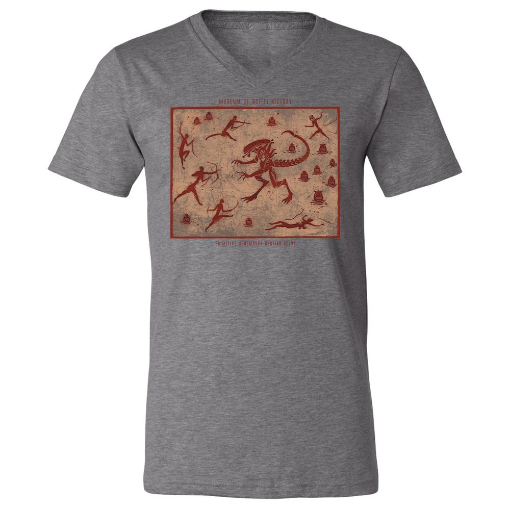 Unisex V-Neck T-Shirt - TM5UC5FG - Deep Heather - 13