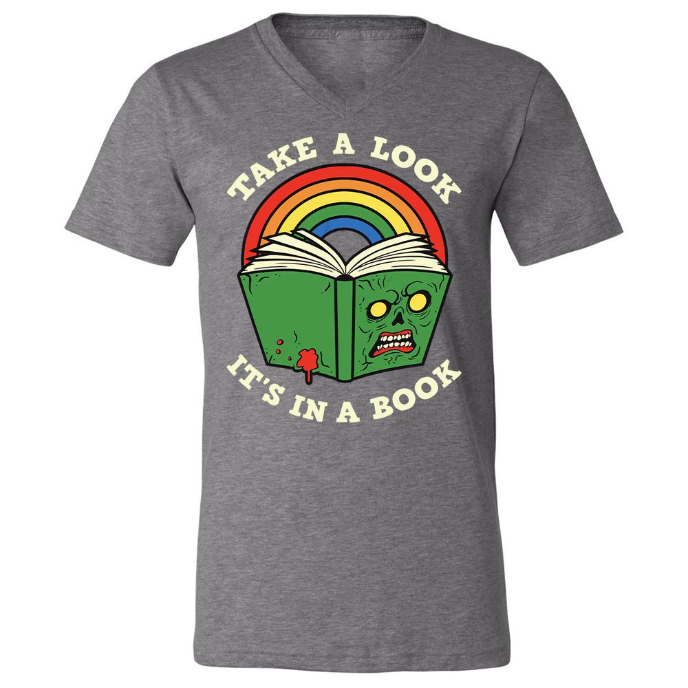 Unisex V-Neck T-Shirt - AUUPXWPF - Deep Heather - 13