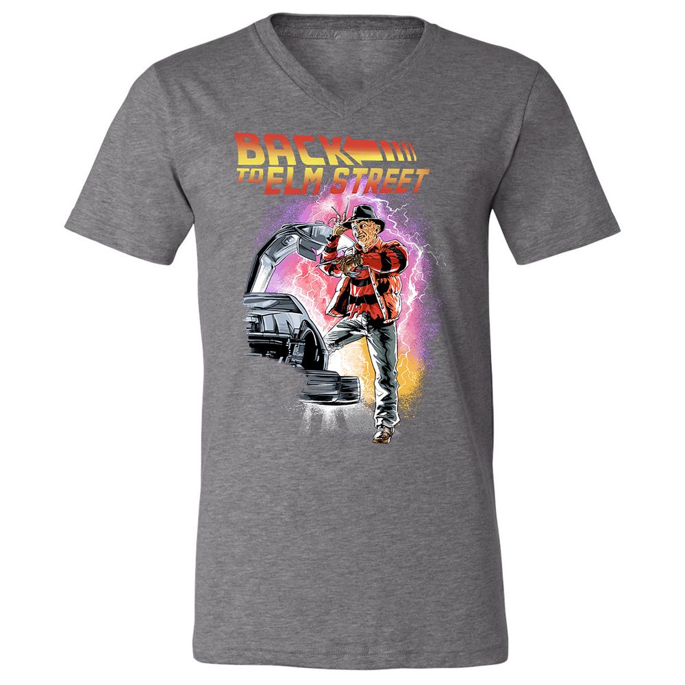 Unisex V-Neck T-Shirt - UH77J4C2 - Deep Heather - 13