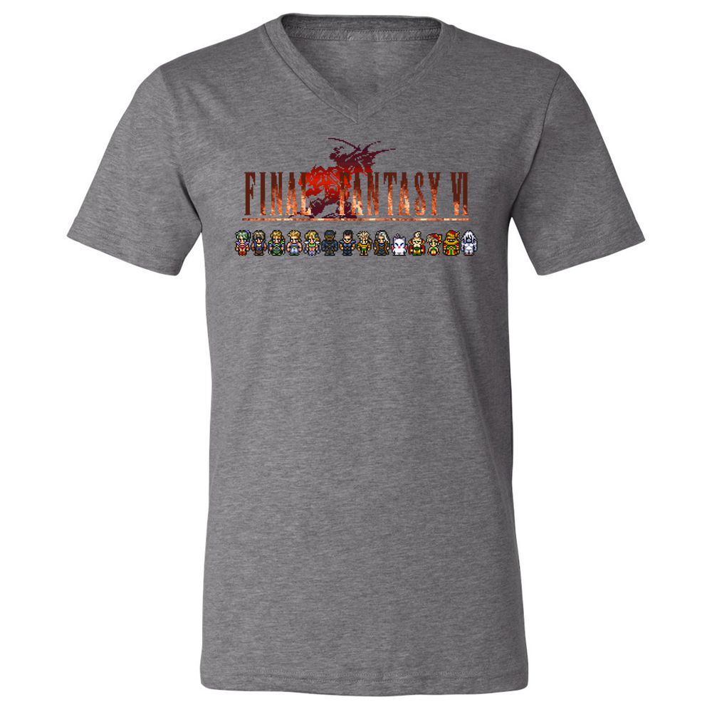 Unisex V-Neck T-Shirt - TE4GHWS2 - Deep Heather - 13