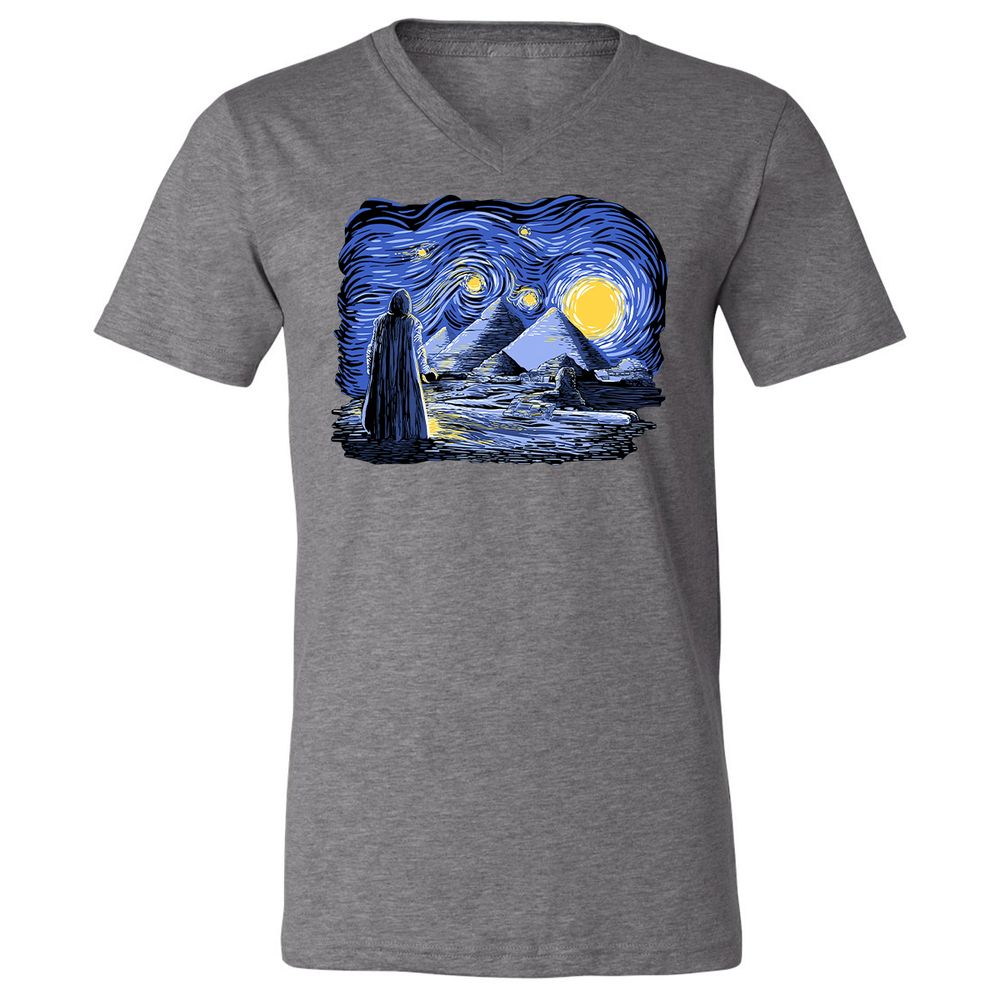 Unisex V-Neck T-Shirt - VYHCPHBA - Deep Heather - 13