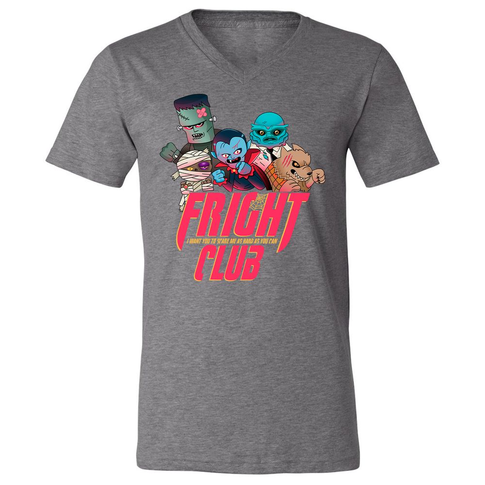 Unisex V-Neck T-Shirt - YJ2N9ZK9 - Deep Heather - 13